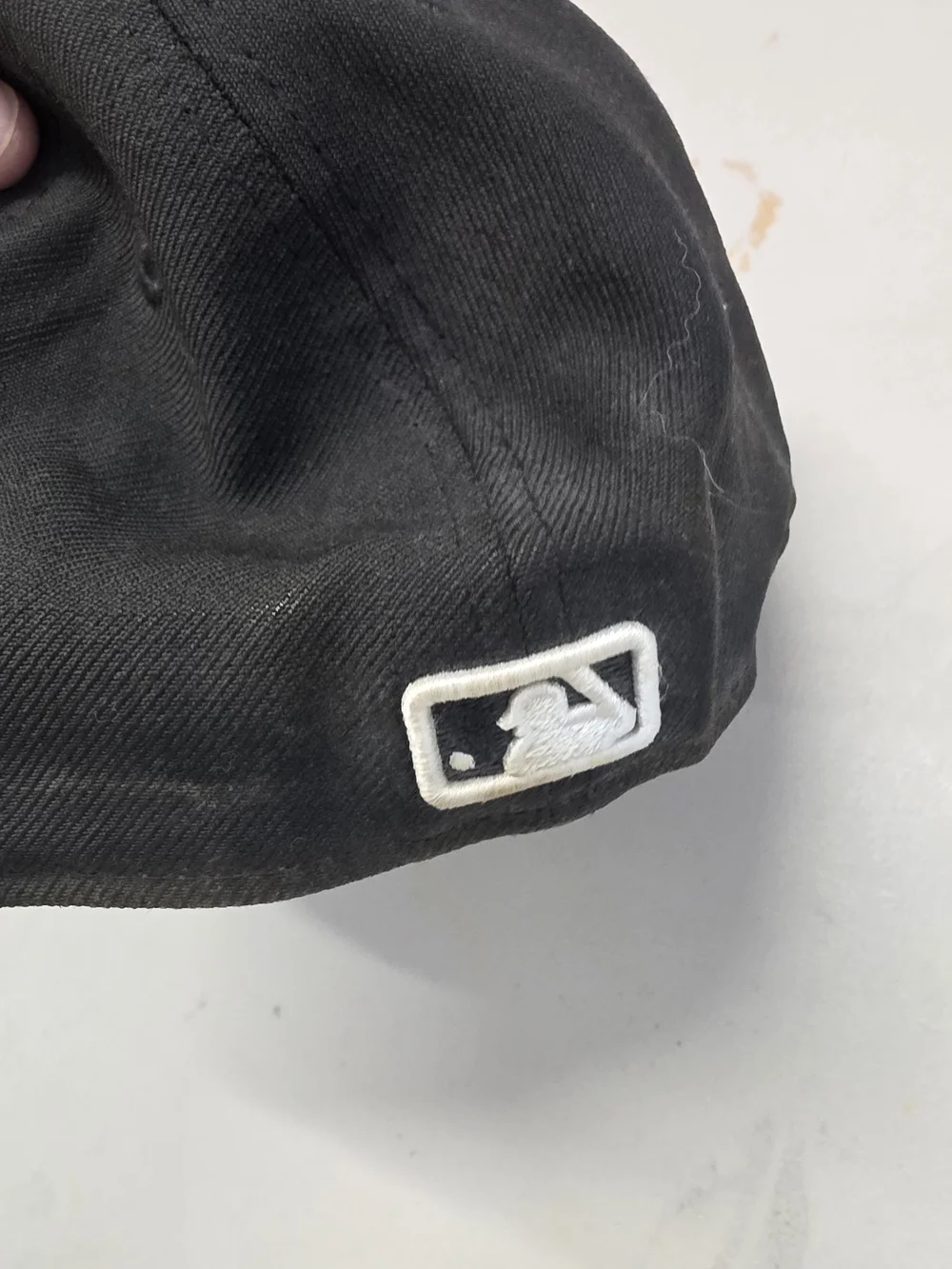 New Era Black Fitted Cap with White Atlanta 'A' Logo